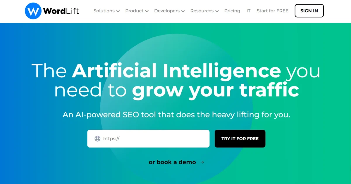 WordLift - ai tool for seo